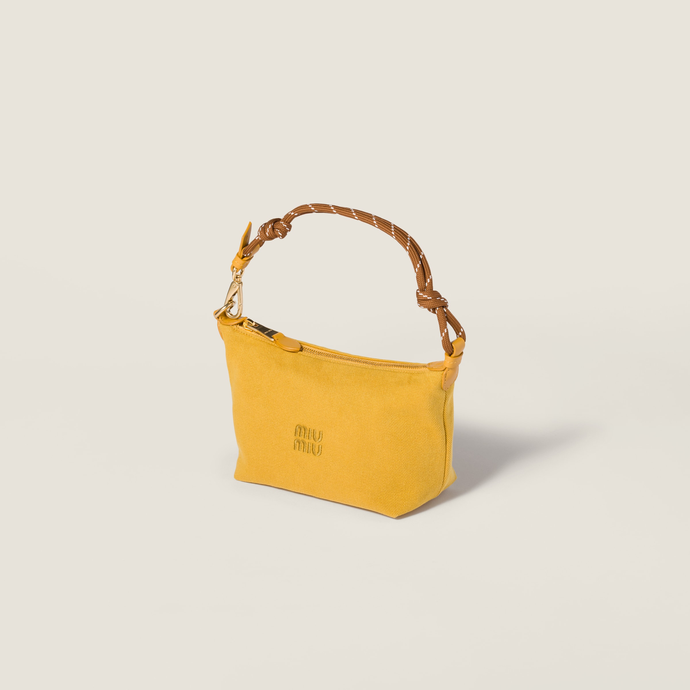 Topaz/brandy Gabardine Pouch | Miu Miu