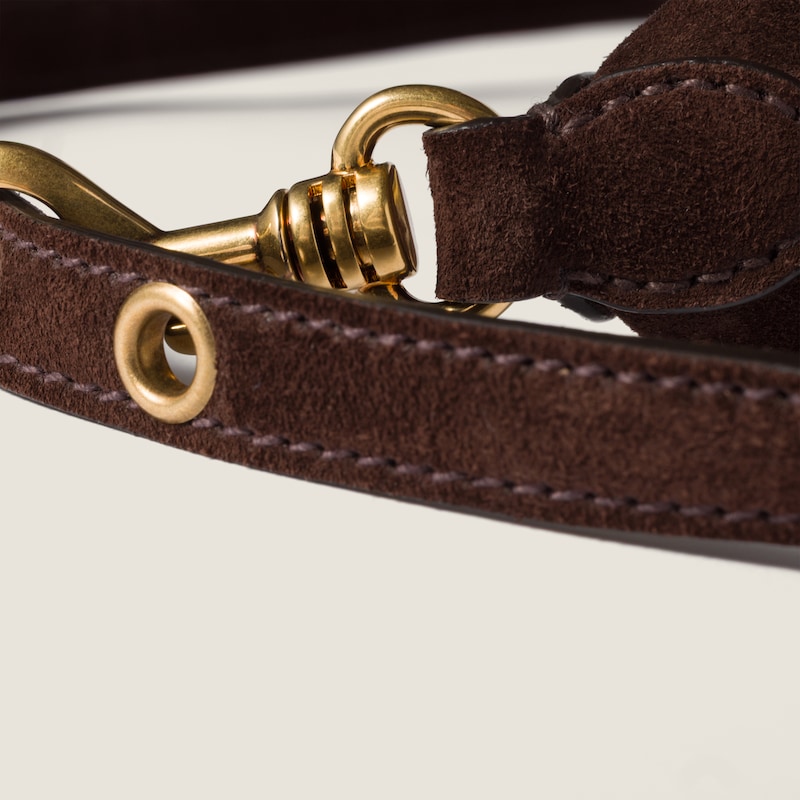 Pouch in pelle scamosciata