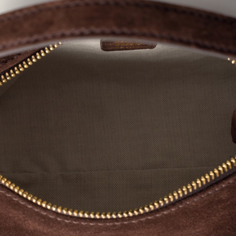 Pouch in pelle scamosciata