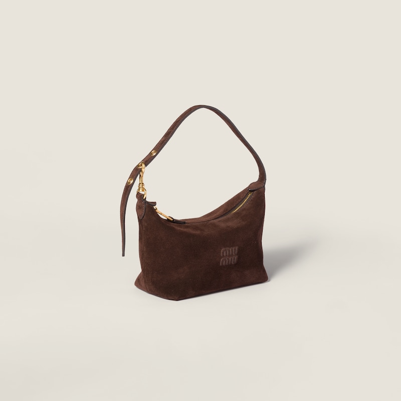 Pouch in pelle scamosciata