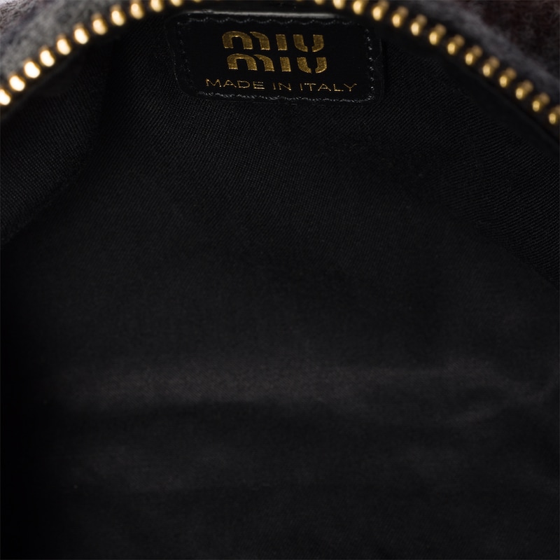 Pouch aus karierter Wolle