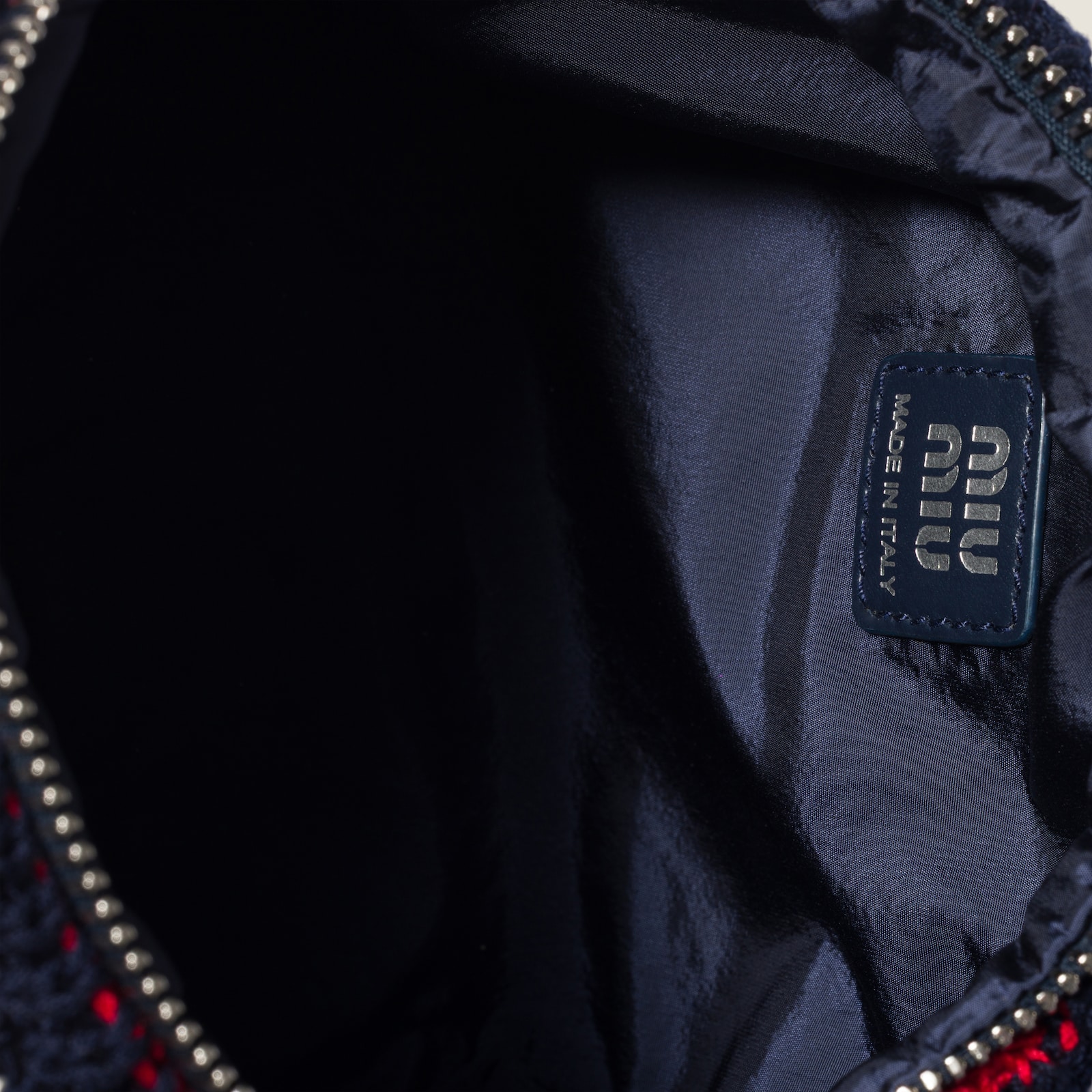 Blue/red Spirit Crochet Pouch | Miu Miu - Japan