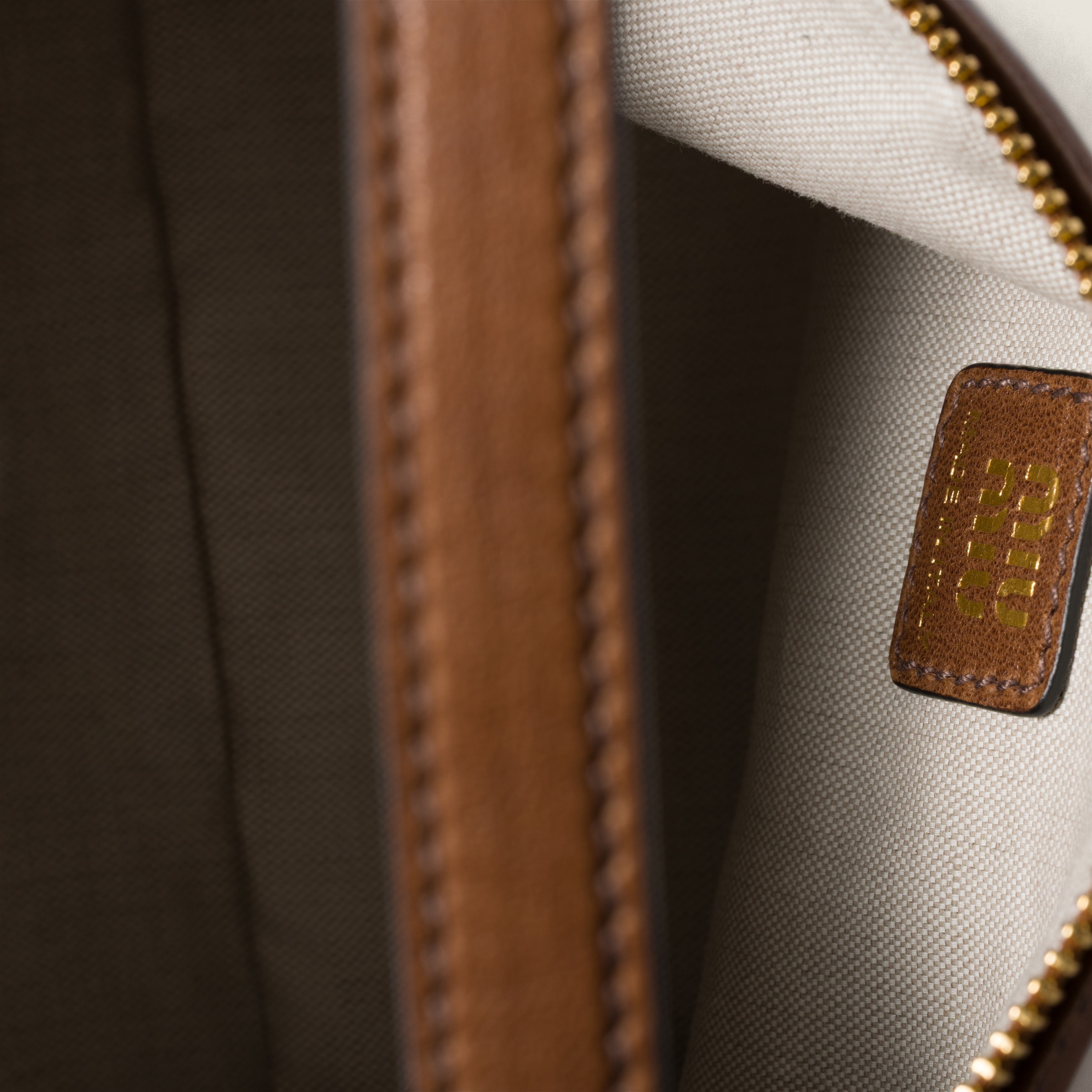 Miu Miu Nappa Leather Pouch In Brown