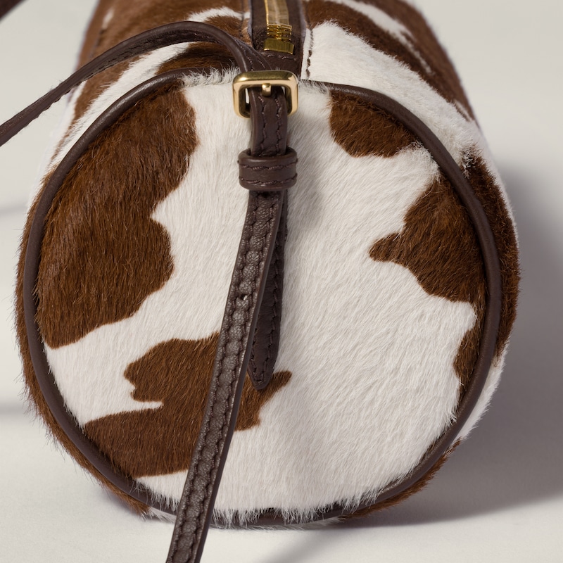 Printed leather pouch