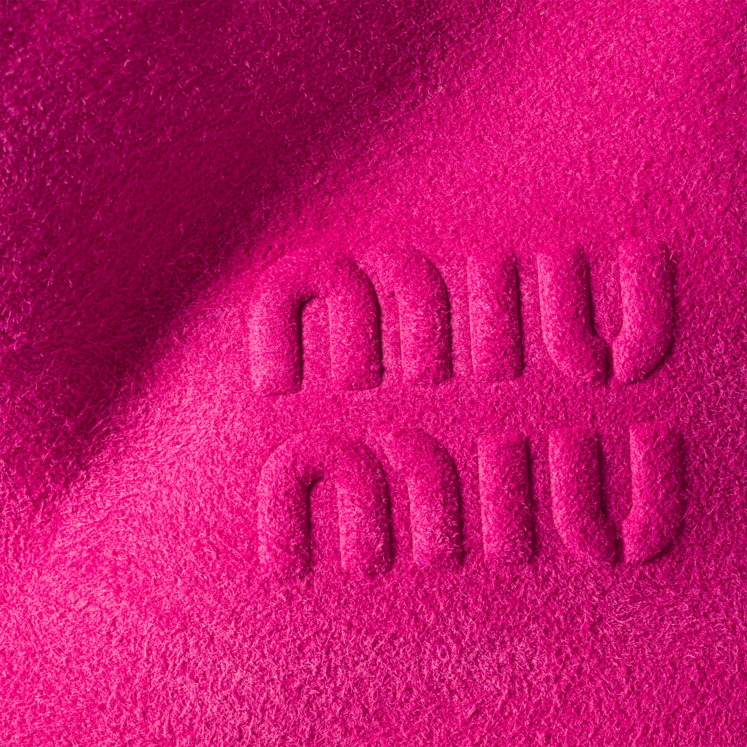 ミュウミュウ ⭐︎スエードポーチ（ピンク フューシャピンク スエード ポーチ | Miu Miu