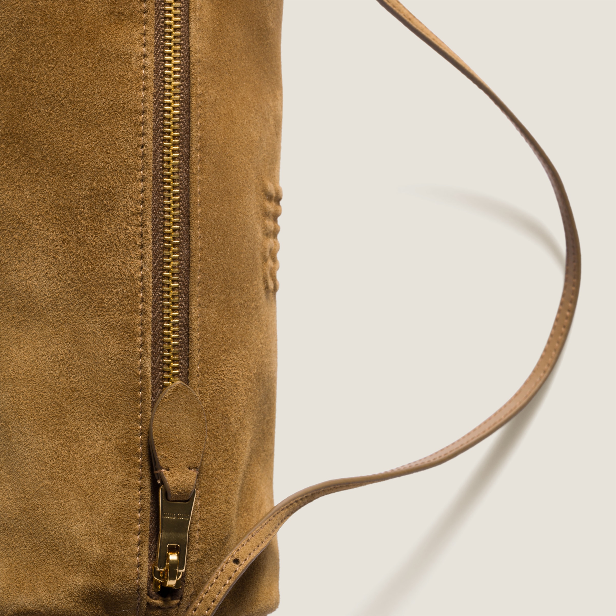 Olive Green Suede Pouch | Miu Miu