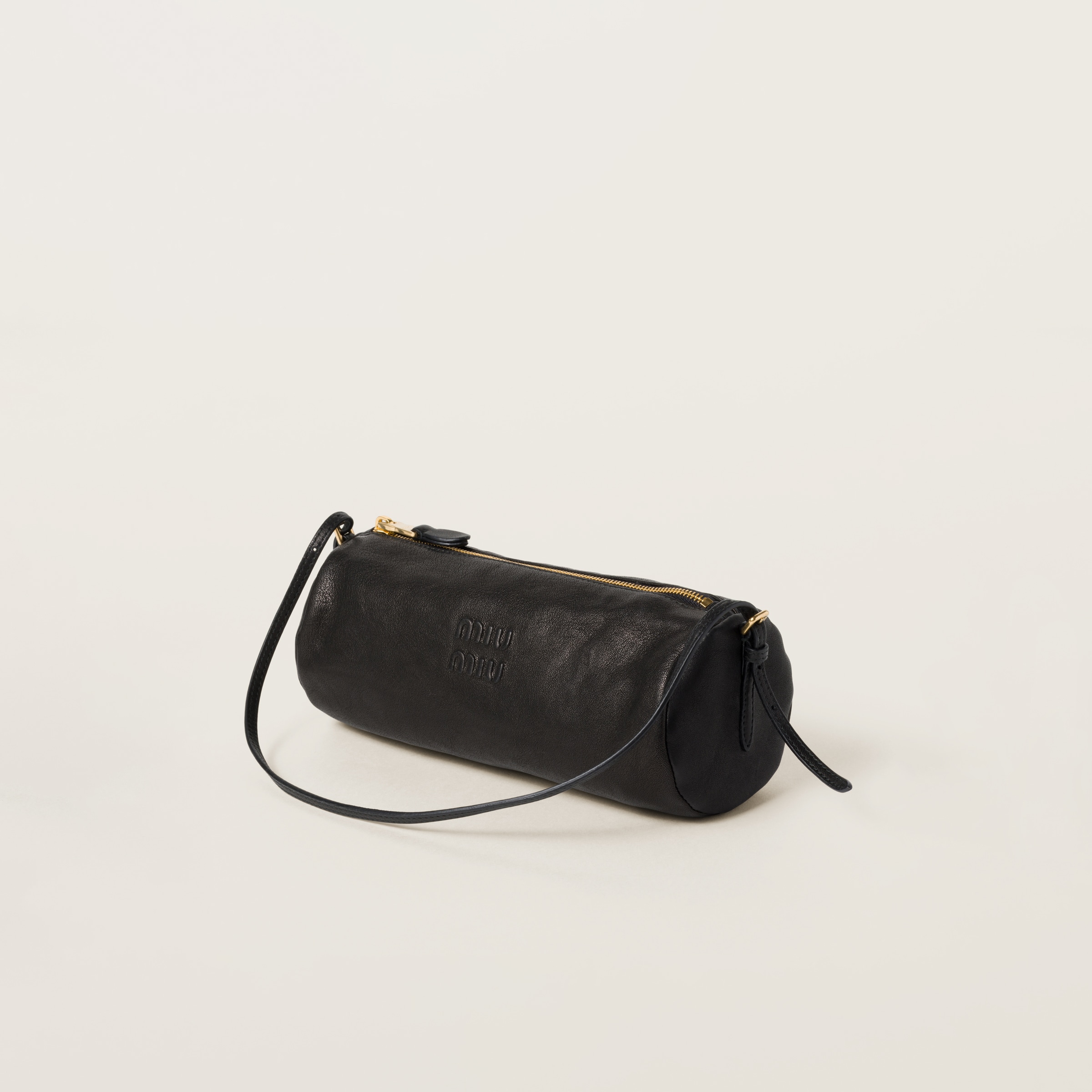 Black Nappa Leather Pouch | Miu Miu