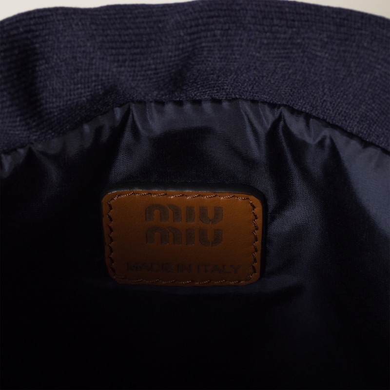 テクニカルファブリックxレザー ポーチ