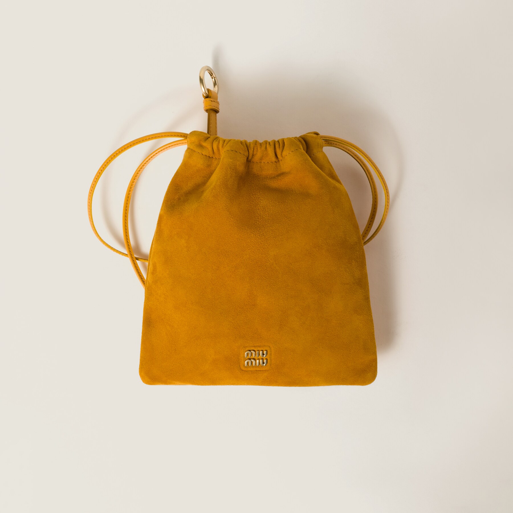 MIUMIU 26S BORSA AVENTURE BAG 30 IN TAN BROWN CALFSKIN GOLD HARDWARE