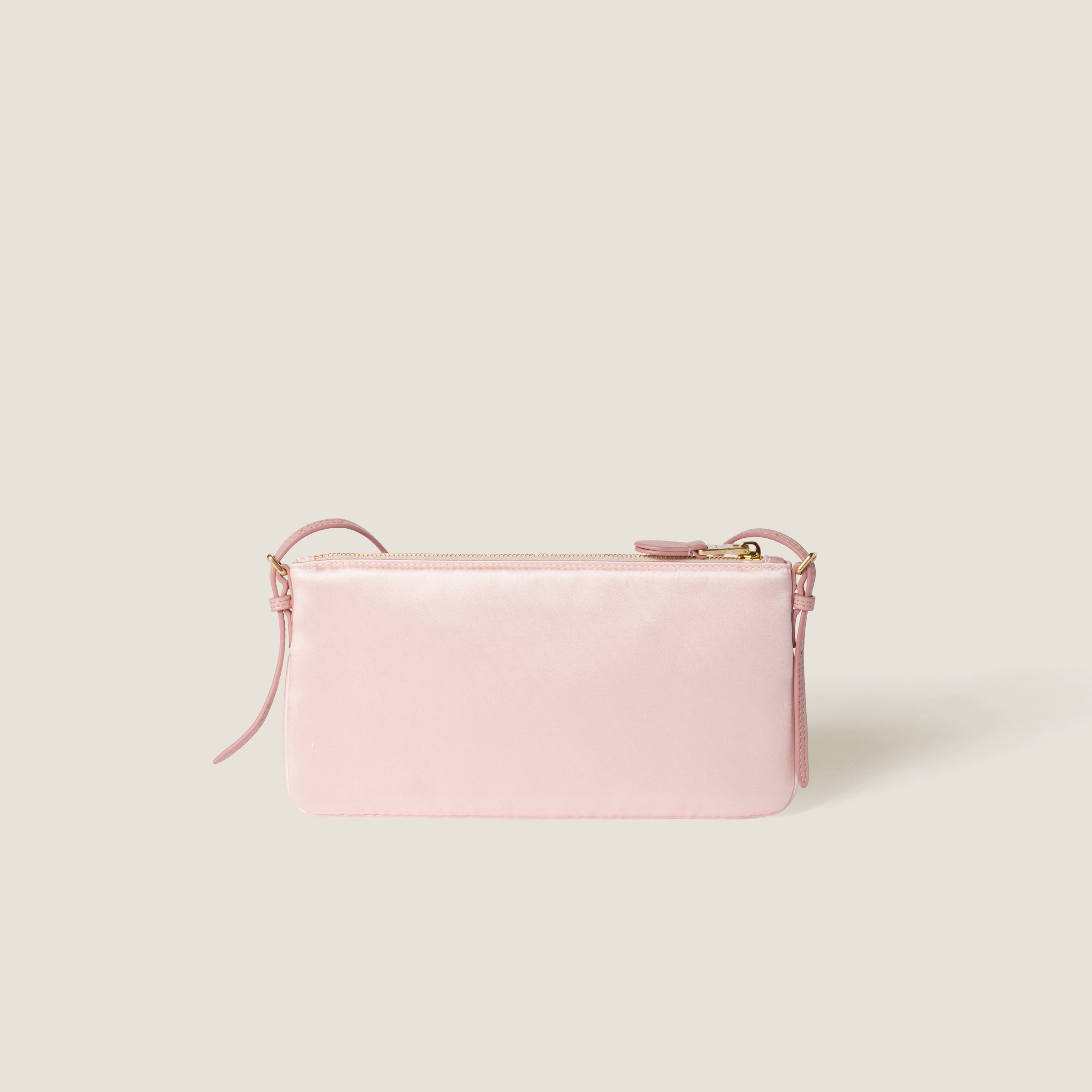 Miu Miu｜ (5NI007 049 F0615) Orchid Pink Satin Mini Pouch | Miu Miu