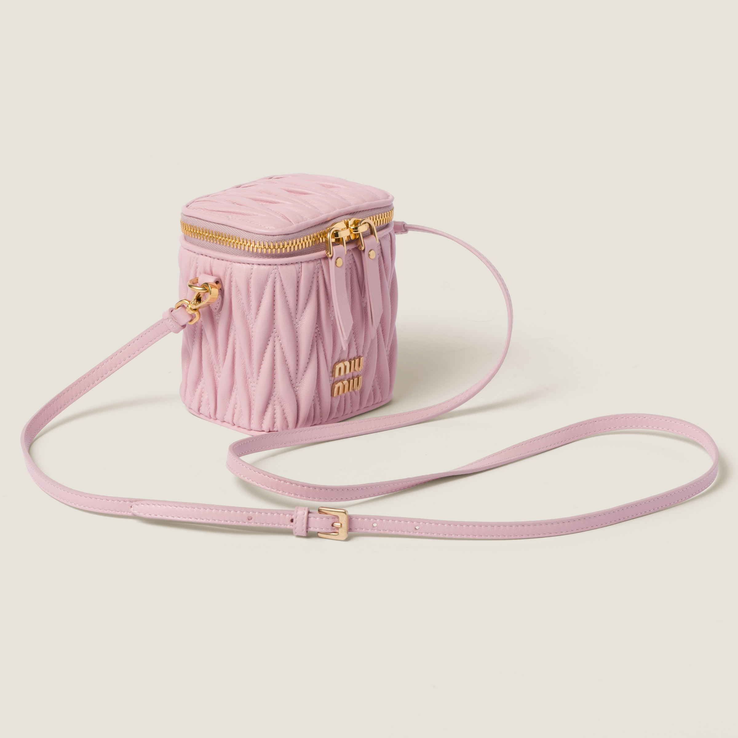 ピンク マテラッセレザー マイクロバッグ | Miu Miu