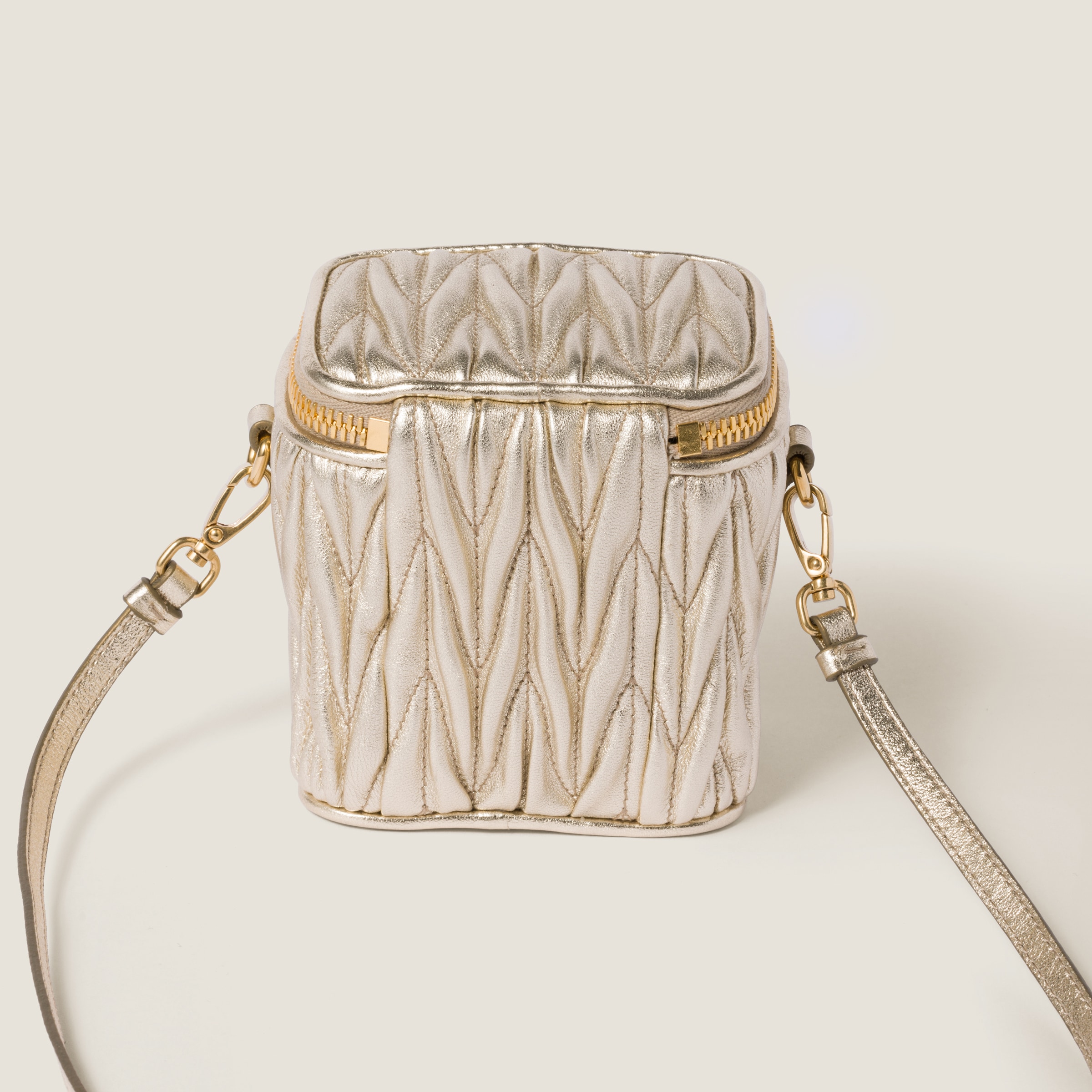 Matelassé nappa leather micro bag - Collection Collections