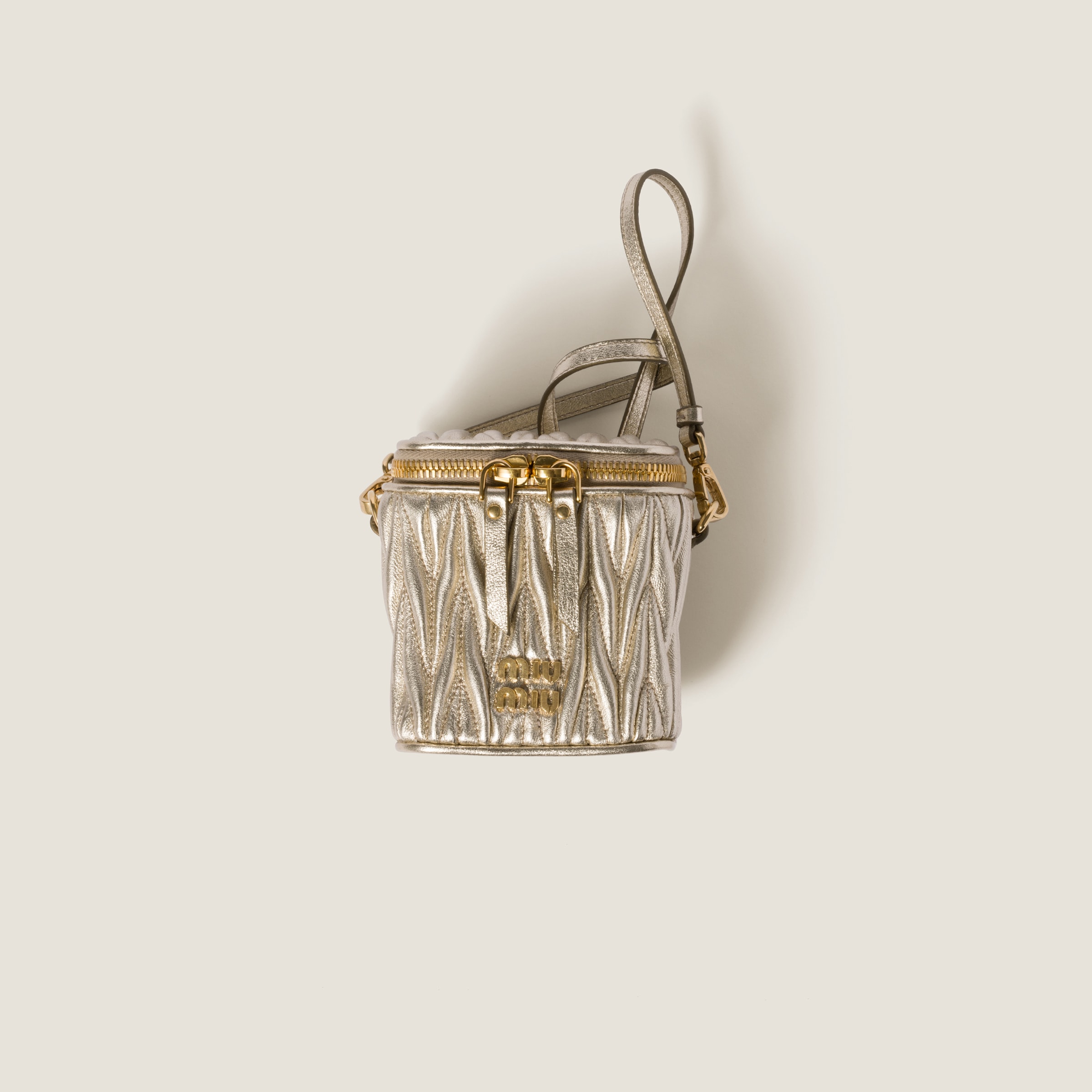 Matelassé nappa leather micro bag - Collection Collections