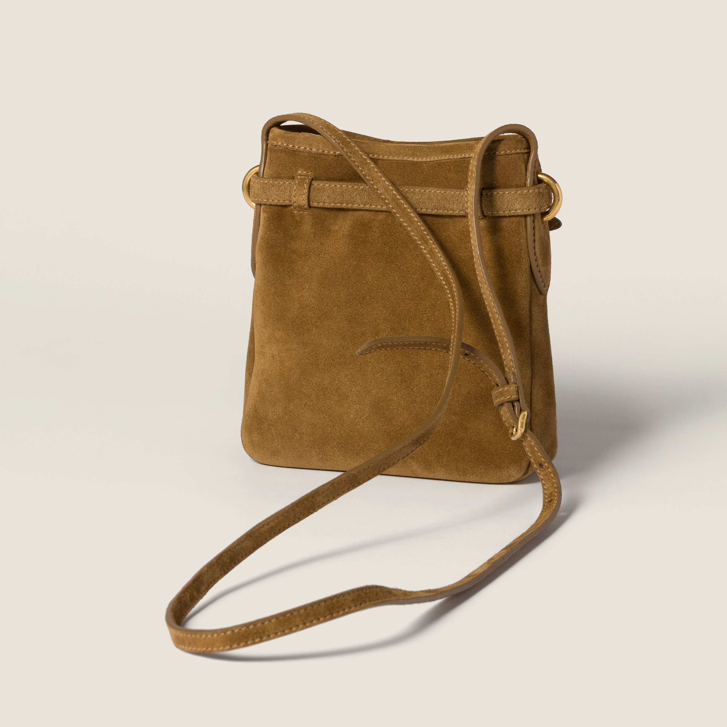 Miu Miu Suede Pouch In Green