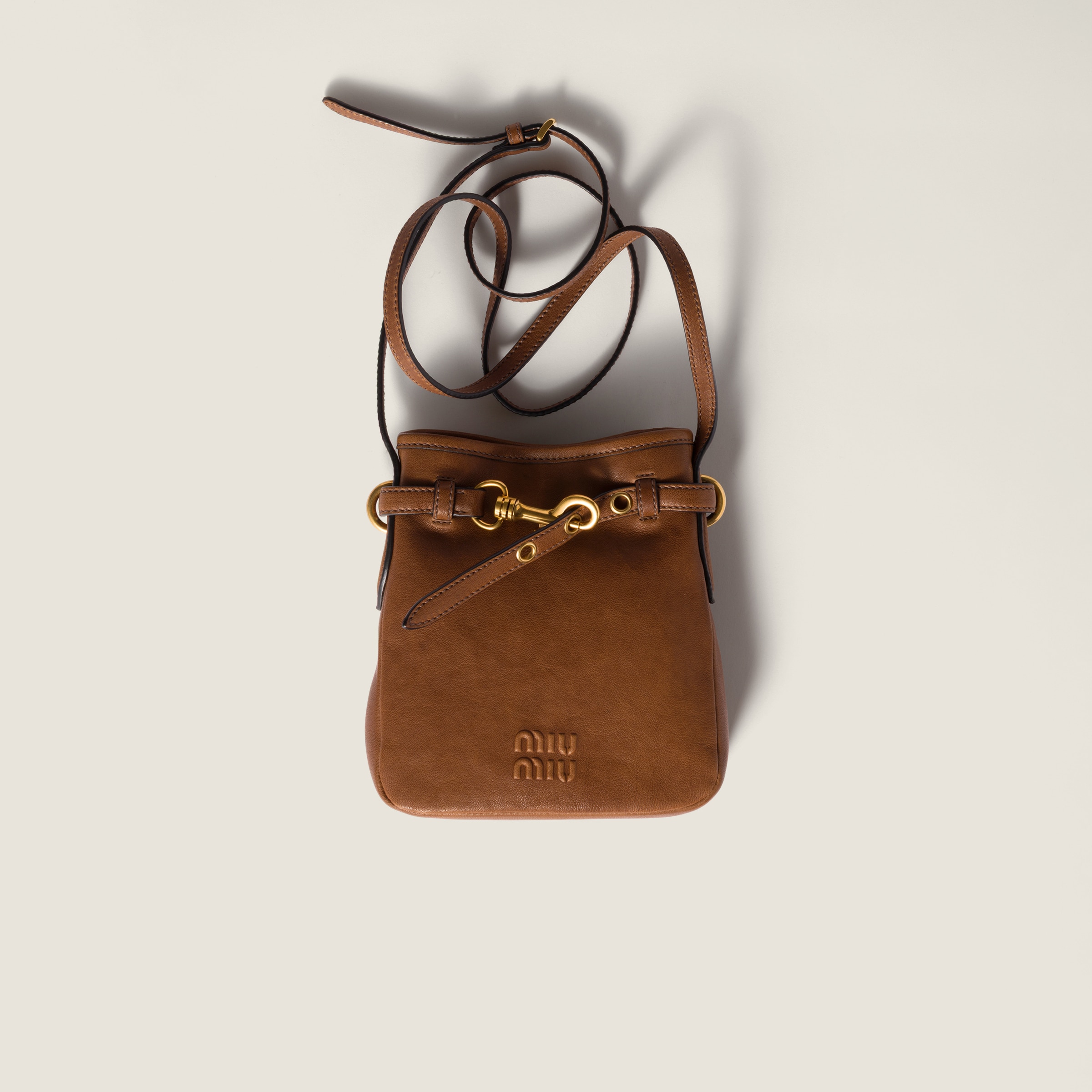 Pochette en cuir Nappa