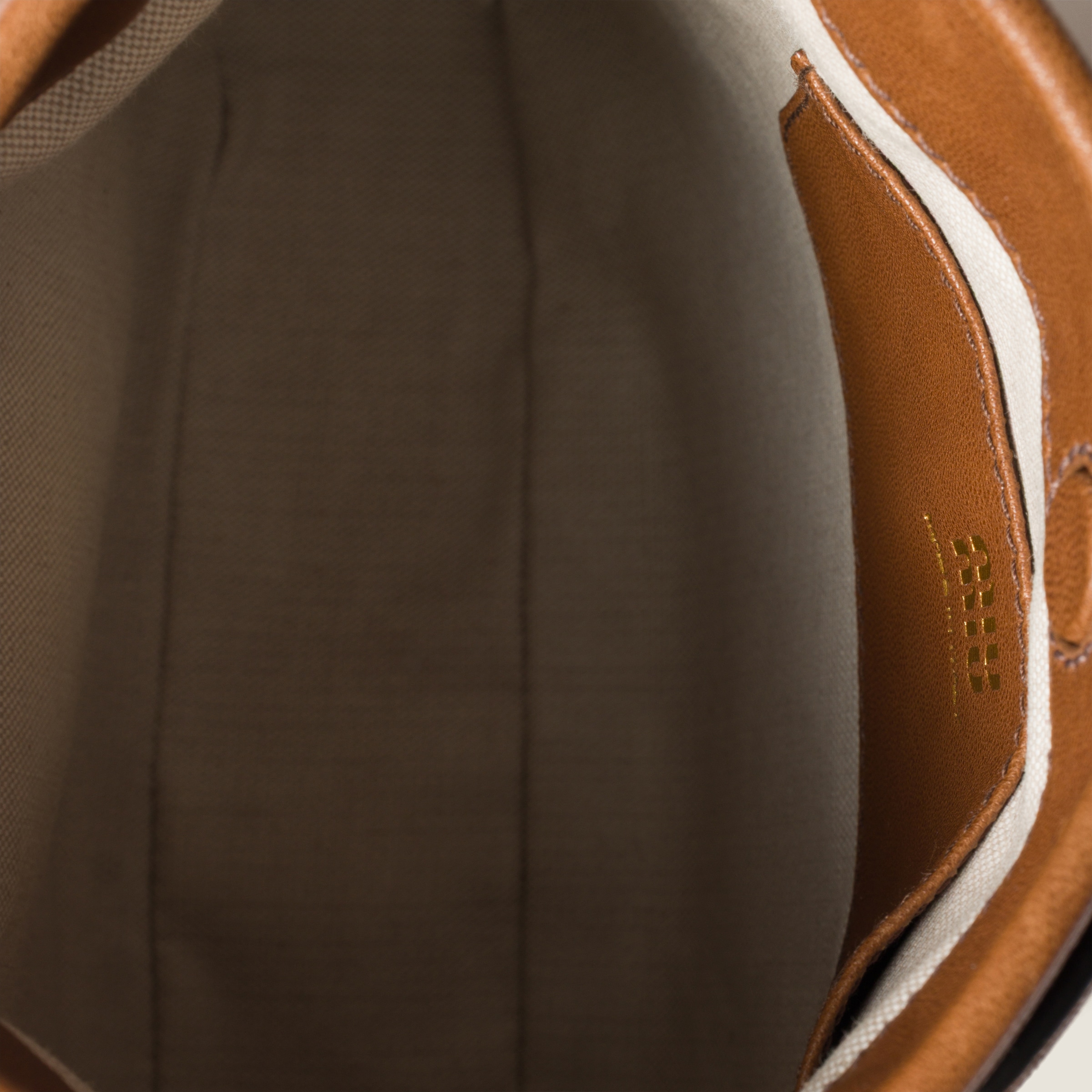 Miu Miu Leather Strap Pouch In Brown
