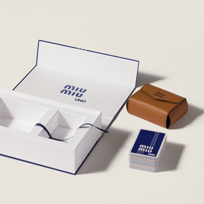 UNO X Miu Miu card set with leather case