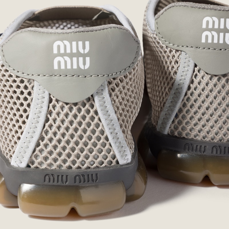 Technical mesh fabric sneakers