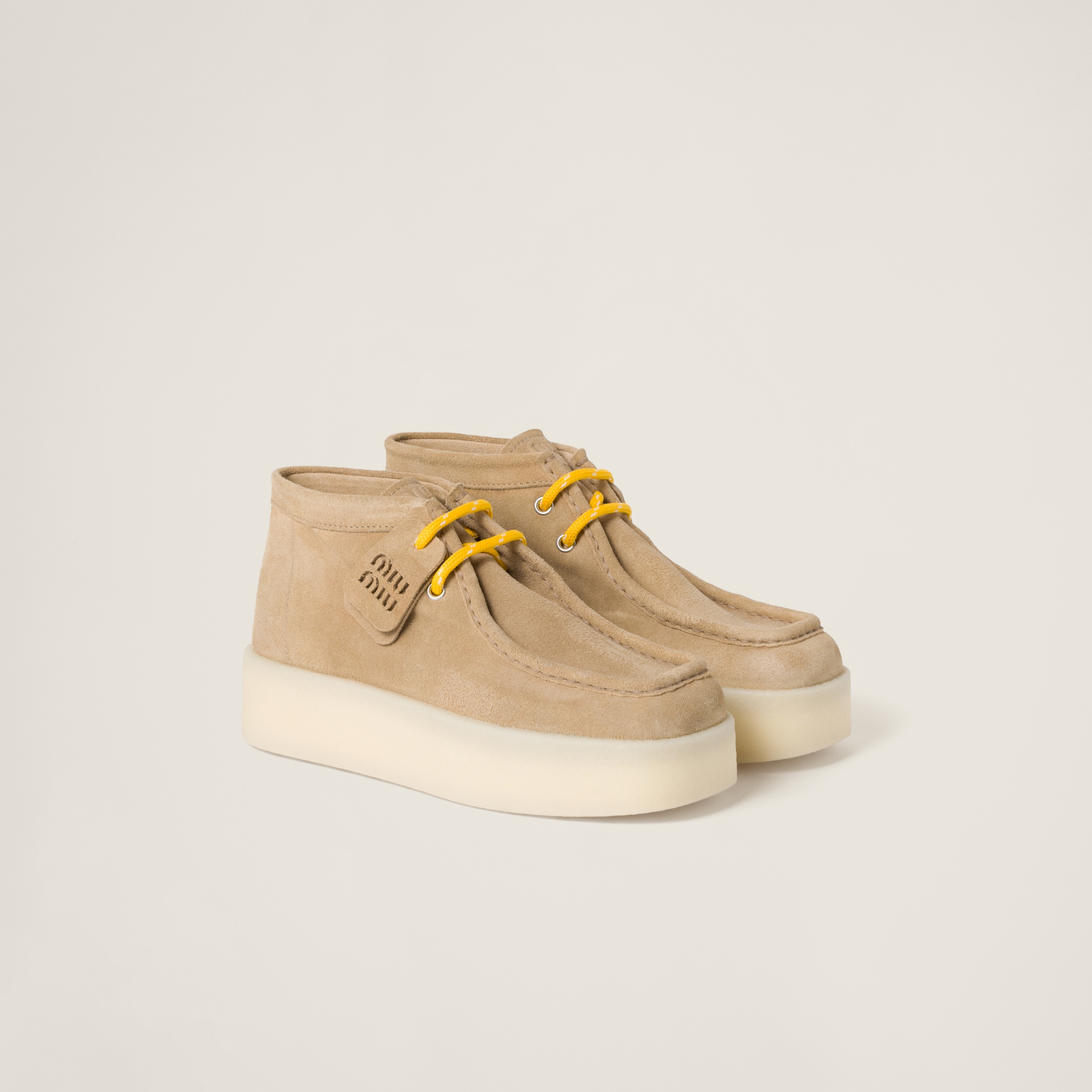 Suede delave wedge ankle boots