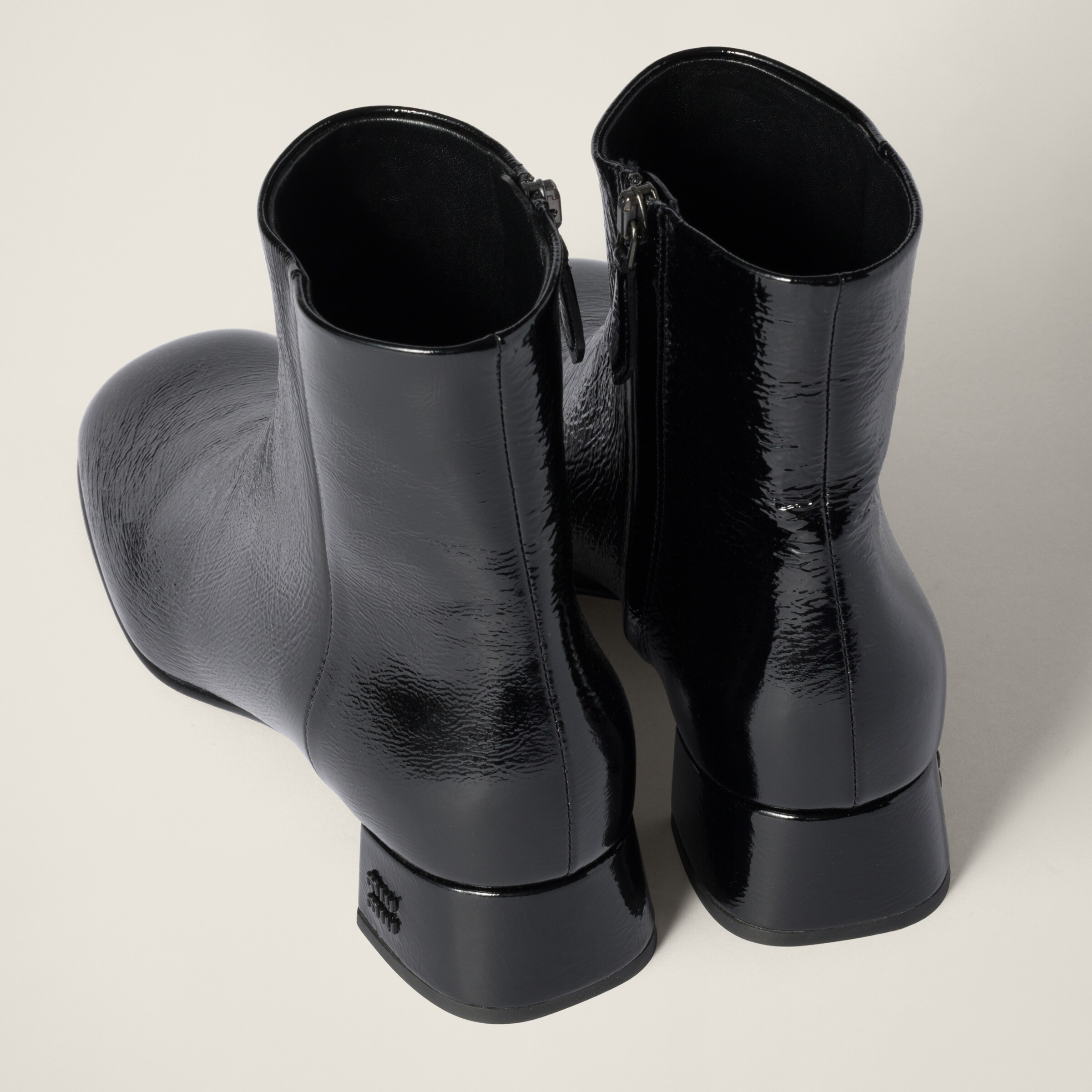 MIUMIU★素敵！BLACK NAPLAK STRETCH ANKLE BOOT Miu Miu Stretch Technical Naplack Boot | eBay