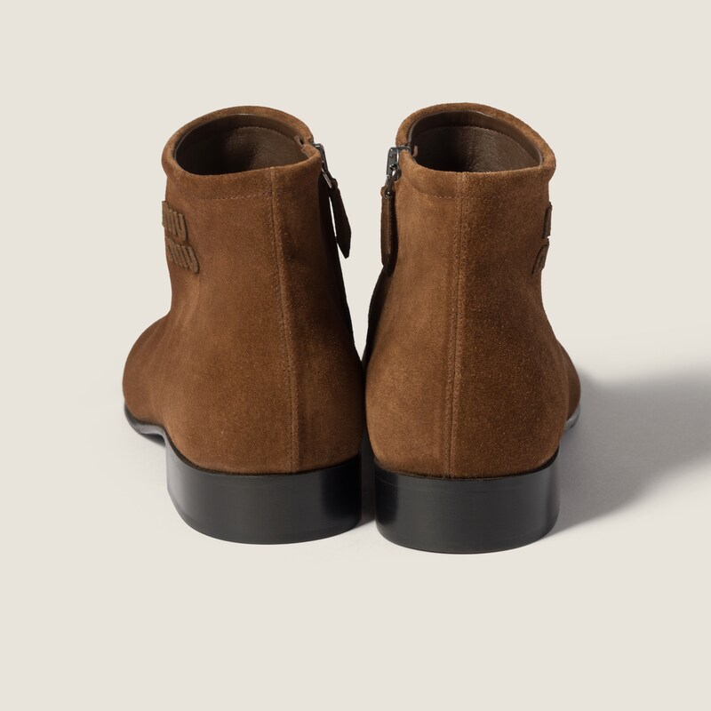 Suede booties