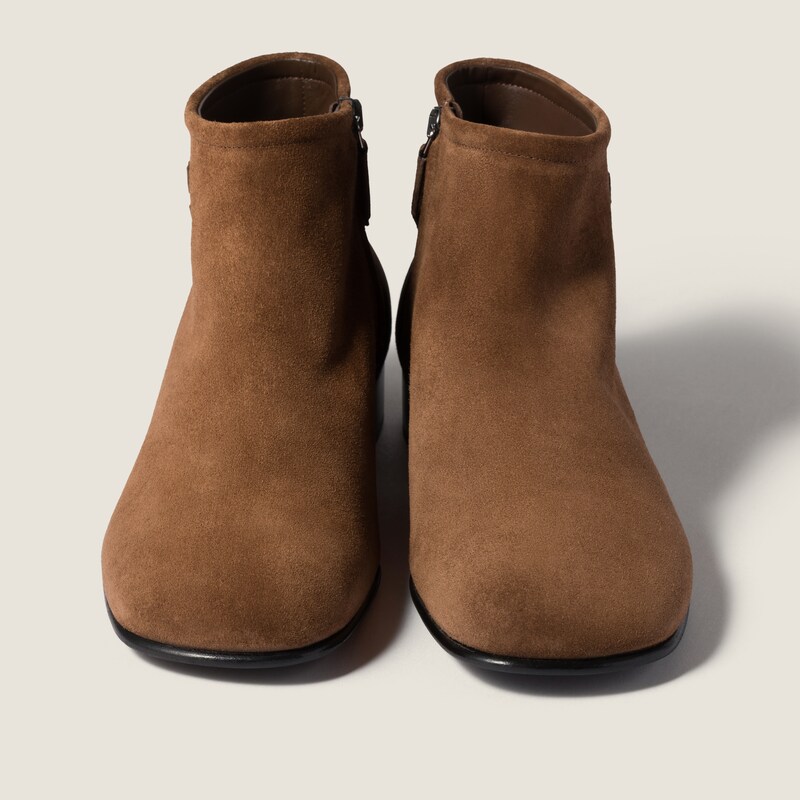 Suede booties