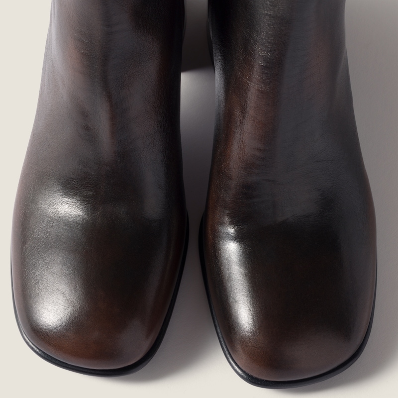 Fumé小牛皮短靴