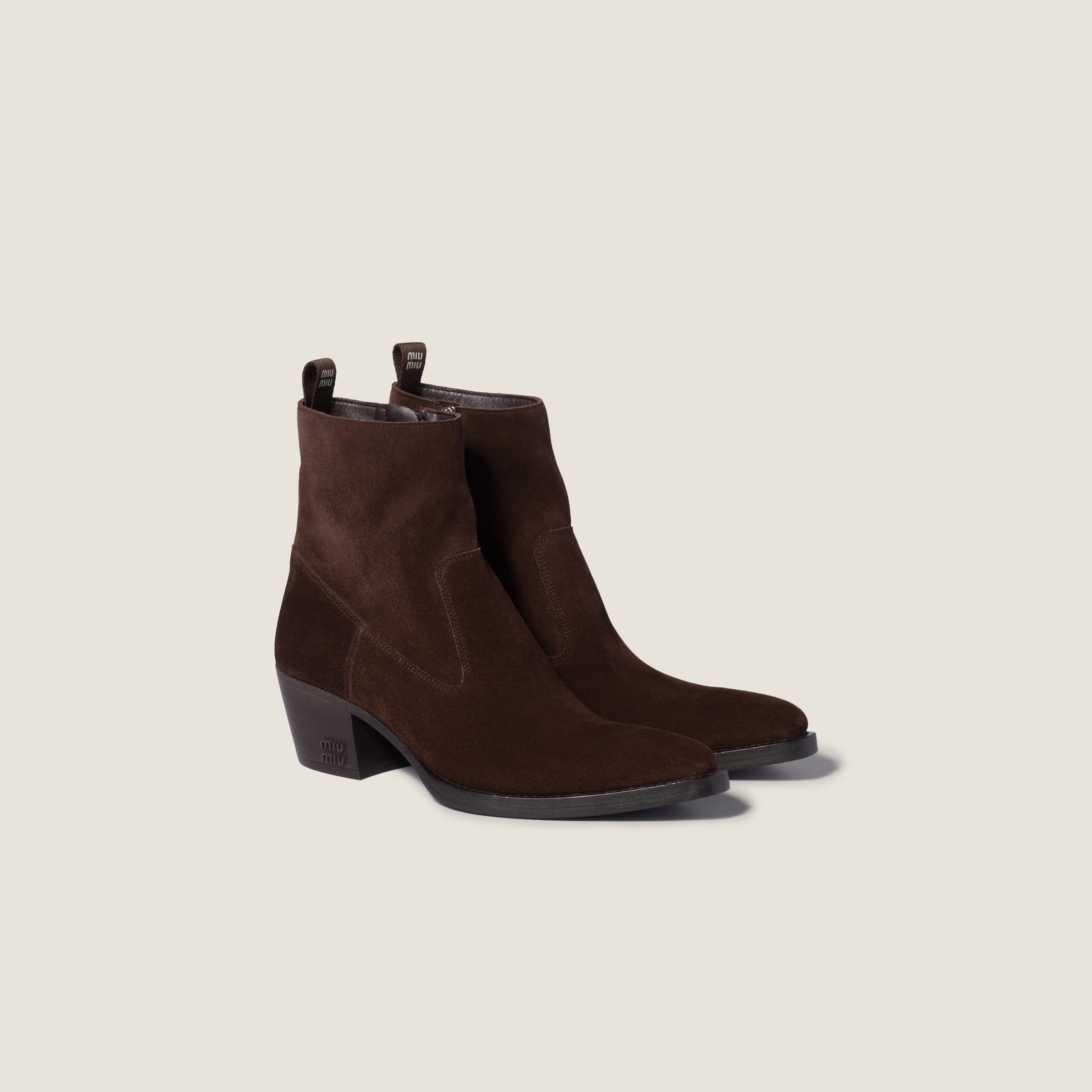 Suede ankle boots