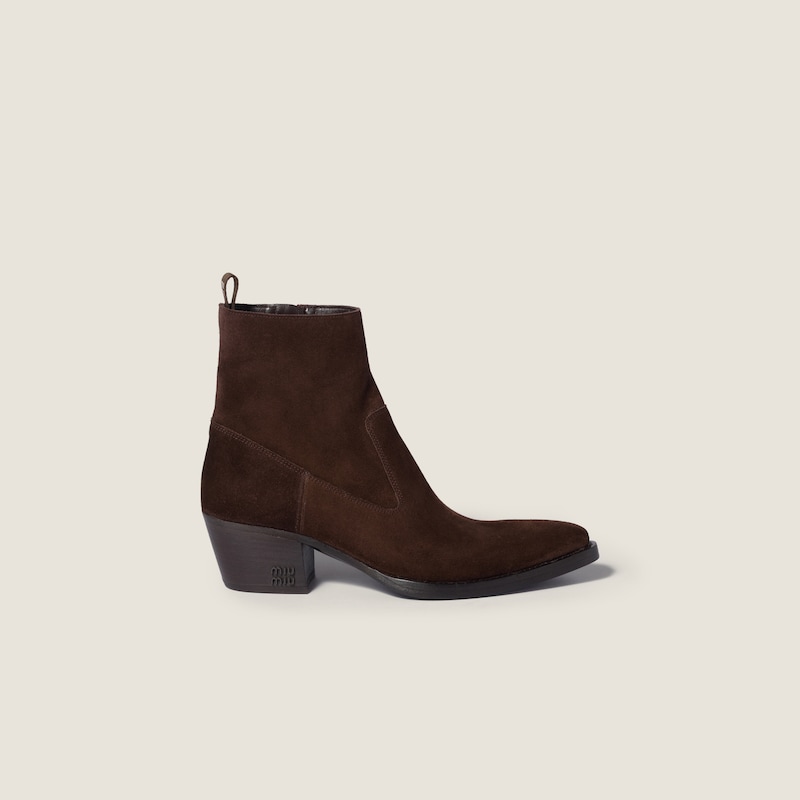 Suede ankle boots