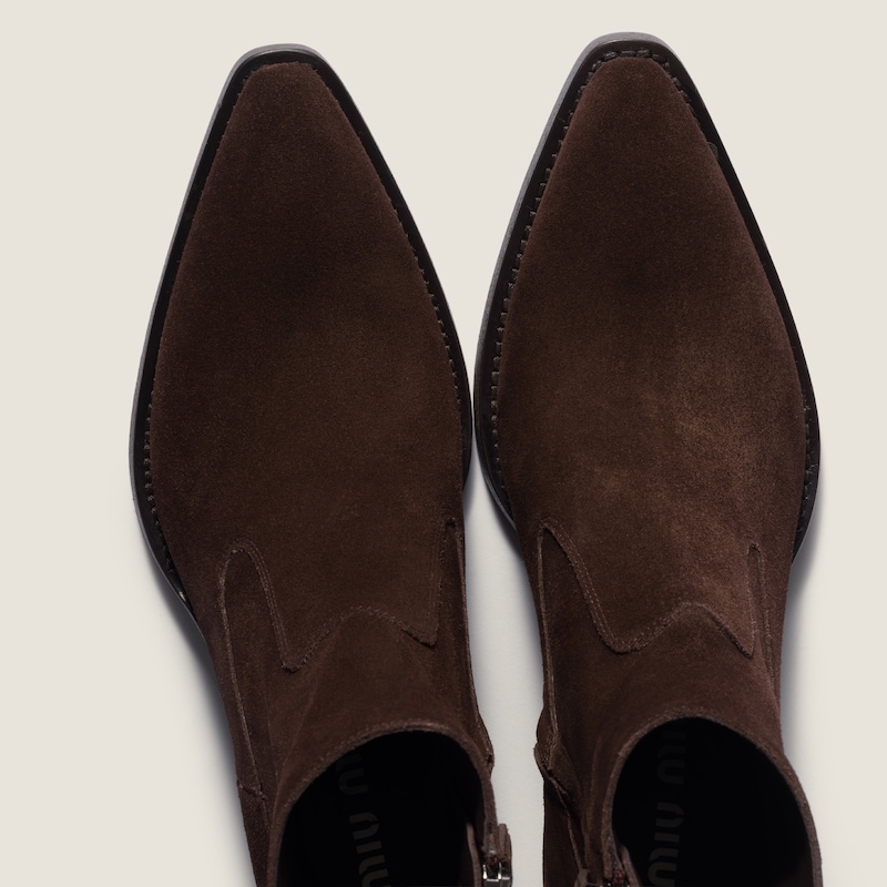 Suede ankle boots