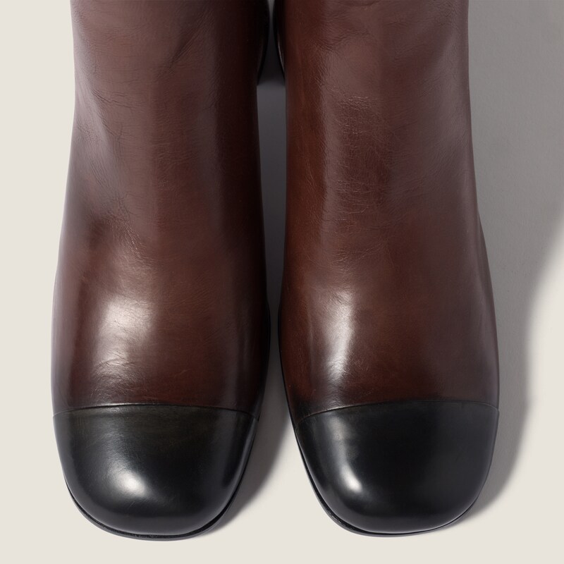 Nappa leather booties