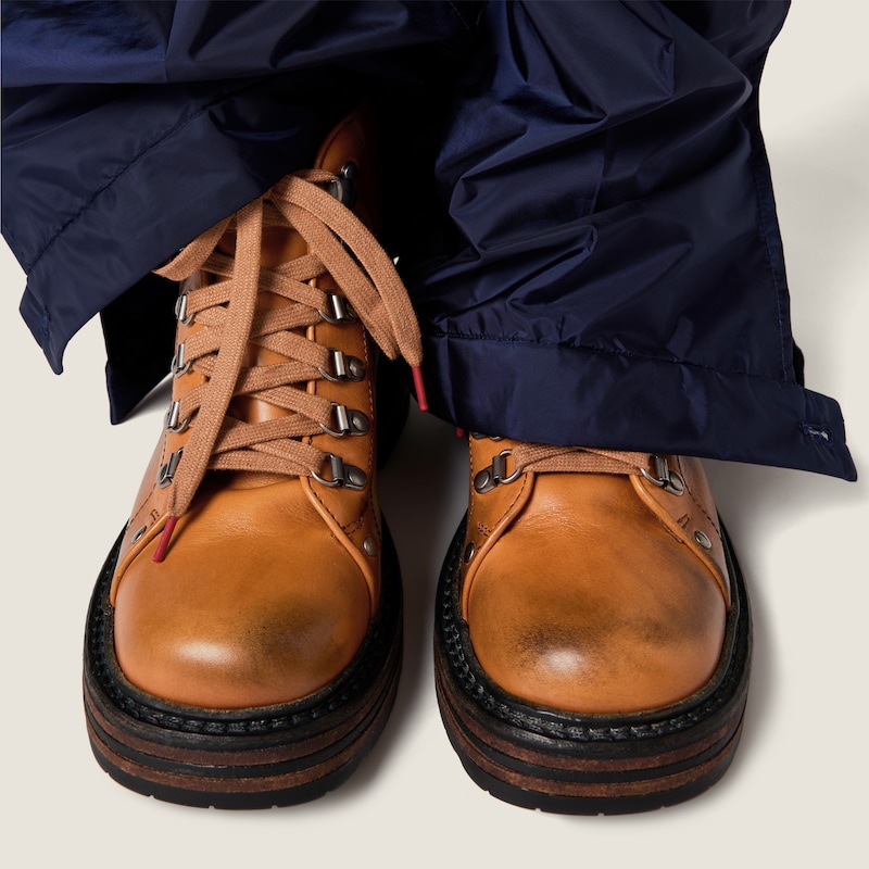 Leather booties