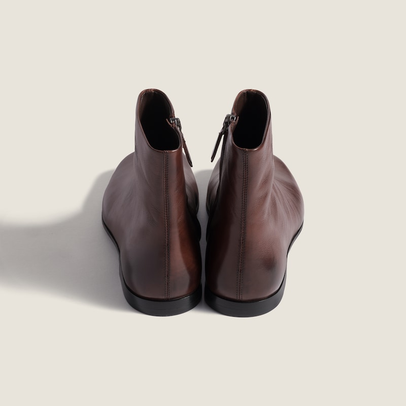 Leather booties