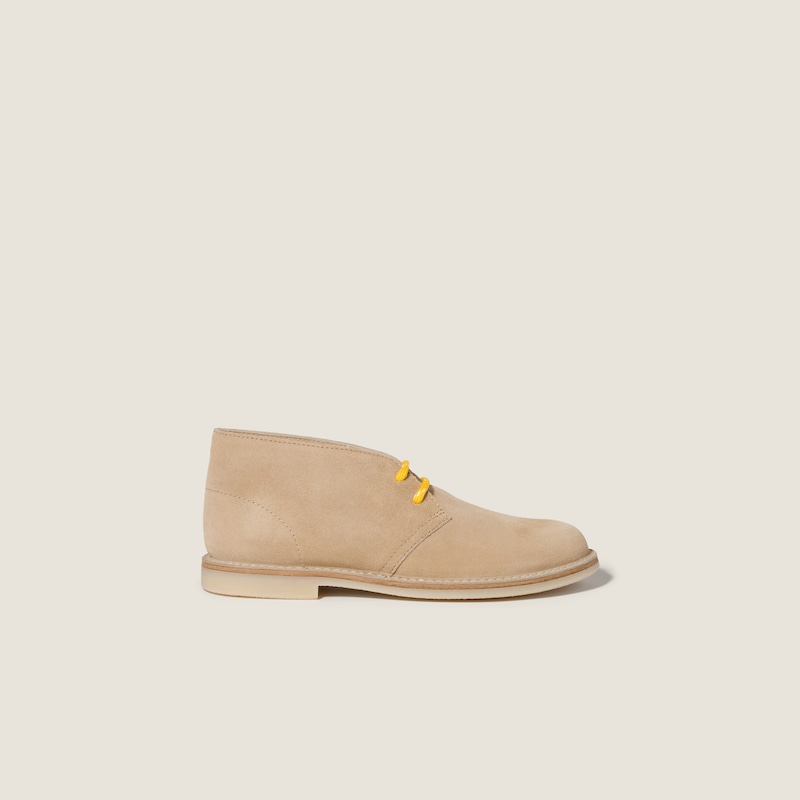 Bottes chukka en suède délavé