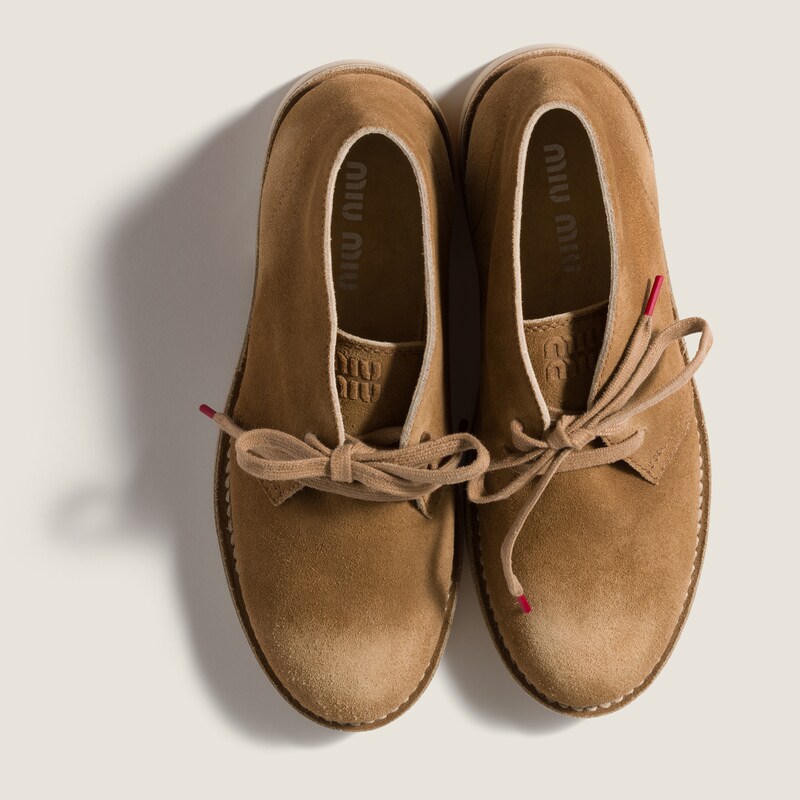 Bottes chukka en suède délavé