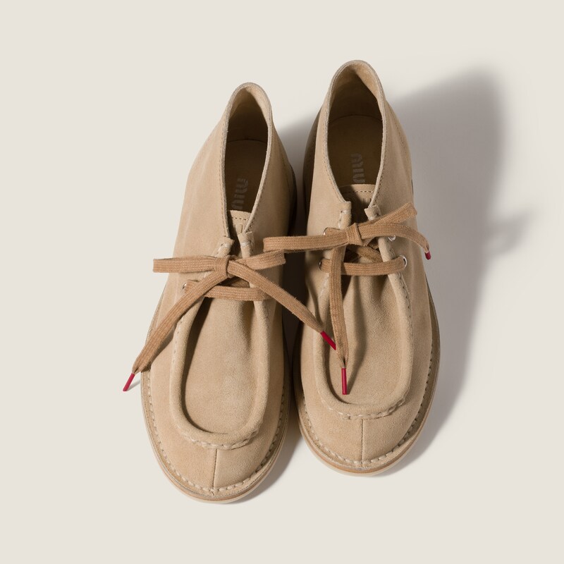 Desert boots en suède délavé