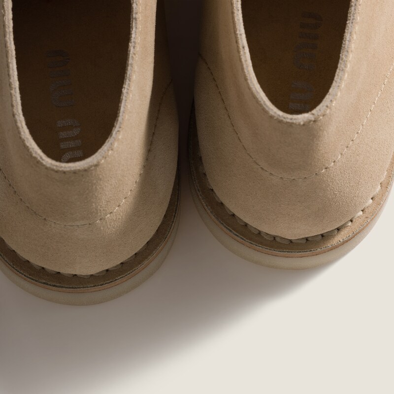 Desert boots en suède délavé