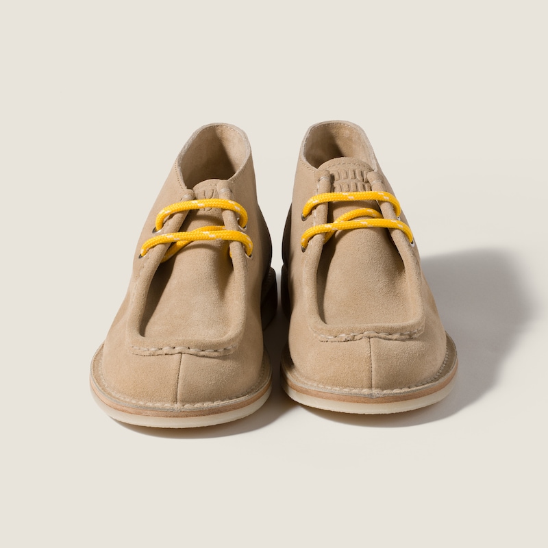 Desert boots en suède délavé
