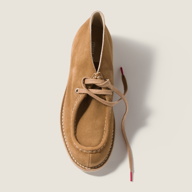 Desert boots en suède délavé