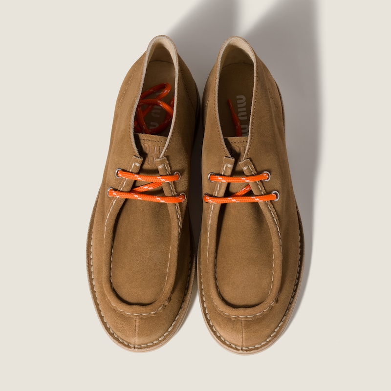Desert boots en suède délavé