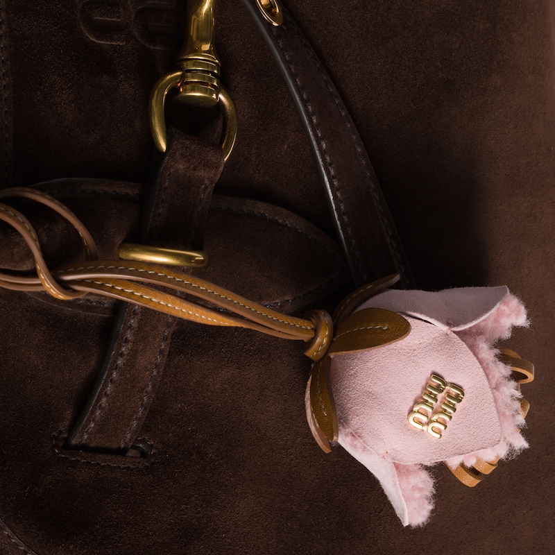 Shearling and nappa leather trick