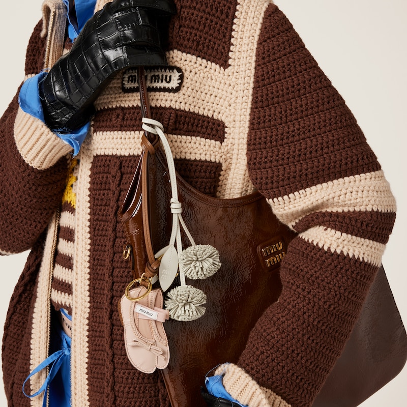 حلية سلسلة مفاتيح من الجلد Miu Ballet