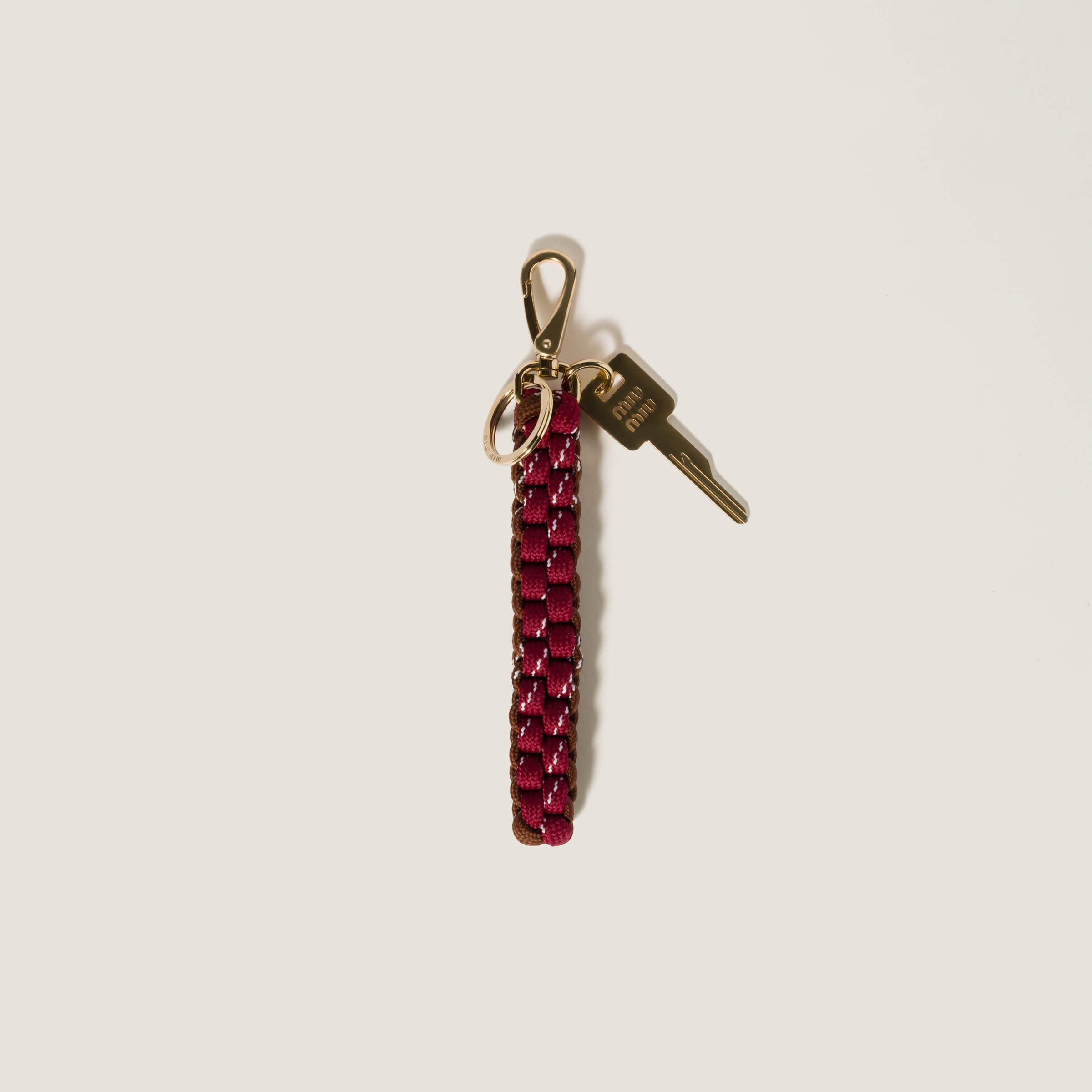 MiuMiu コード キーリング トリック 日本未入荷☆MIUMIU ミュウミュウ コードxナイロン トリック