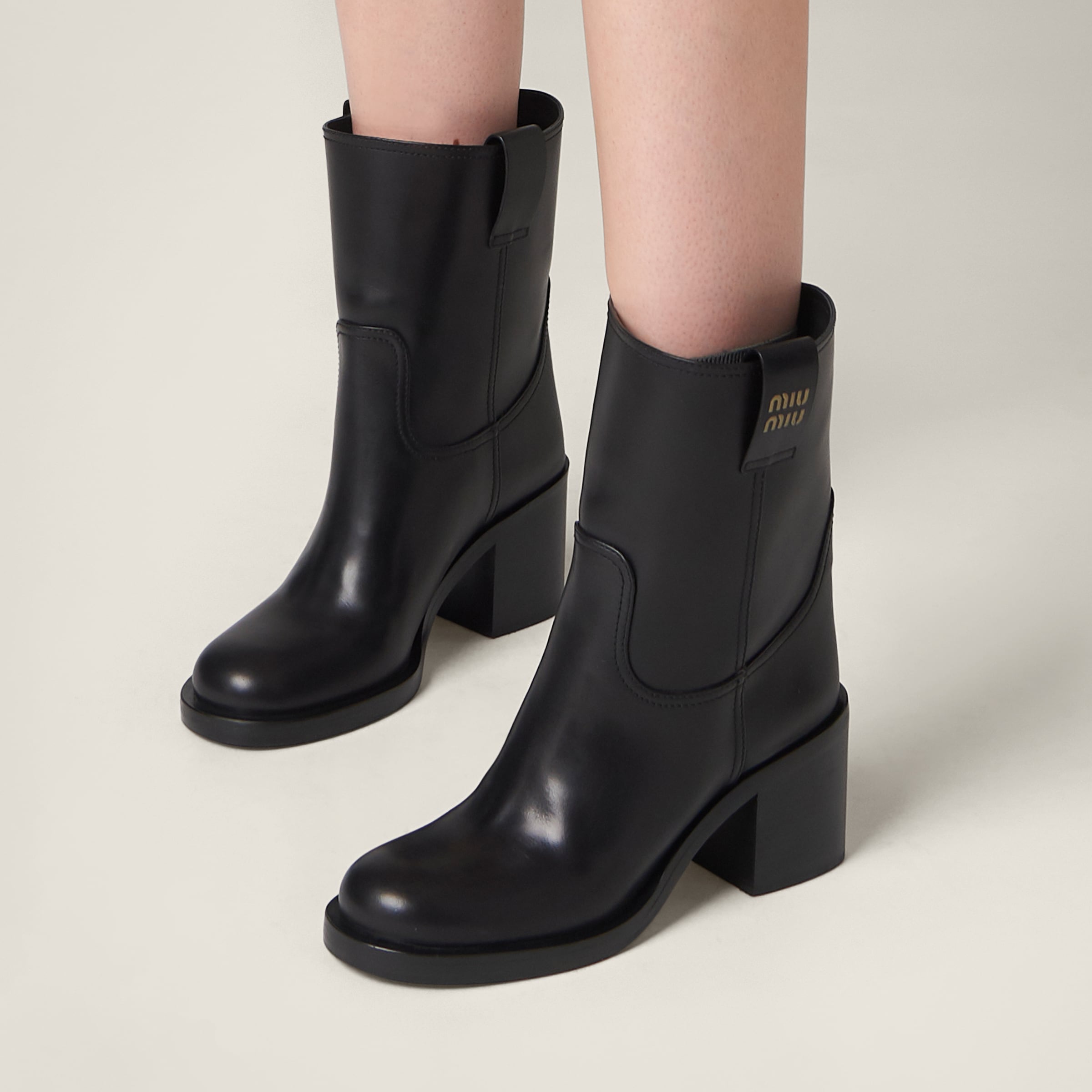 Miu miu black boots online
