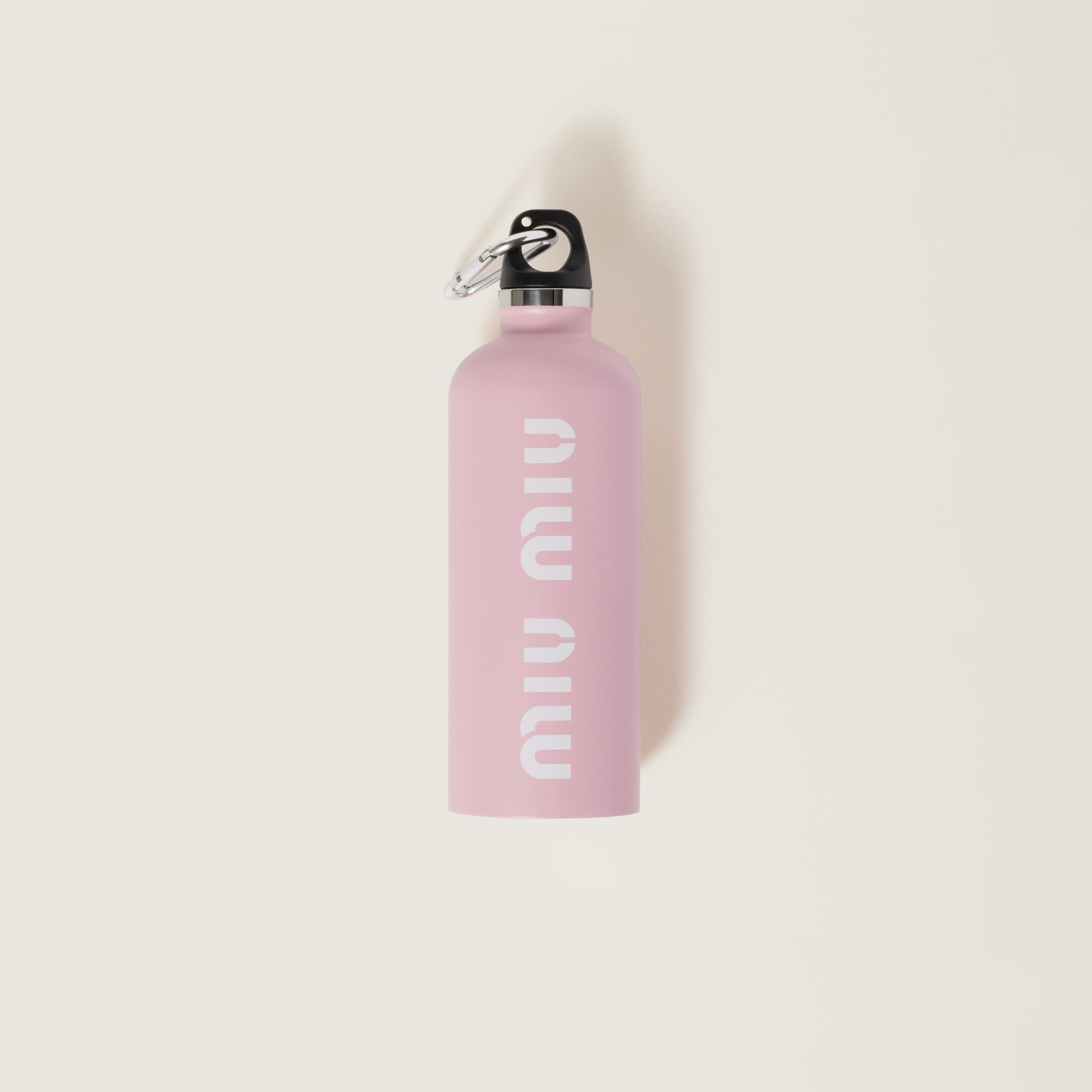 Pink/white Stainless Steel Water Bottle, 500 Ml | Miu Miu