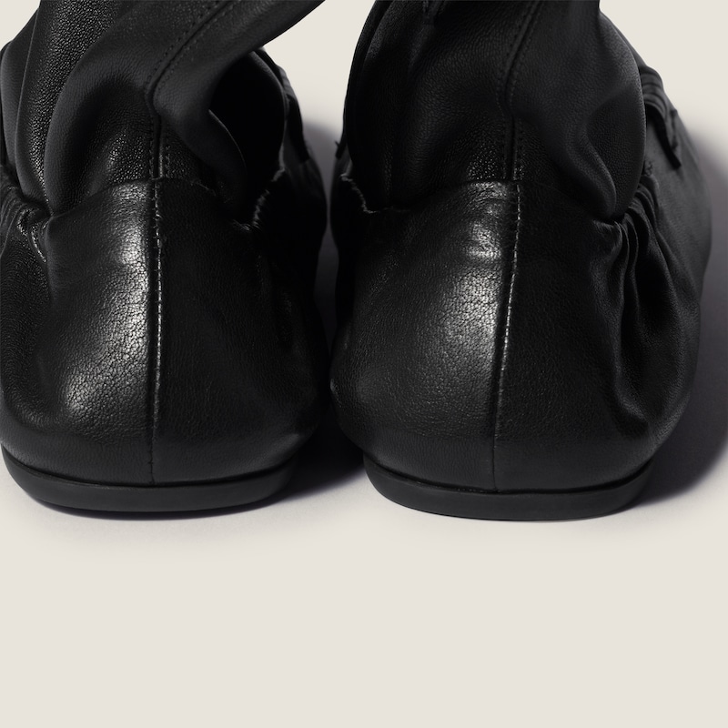 Ruches nappa leather boots