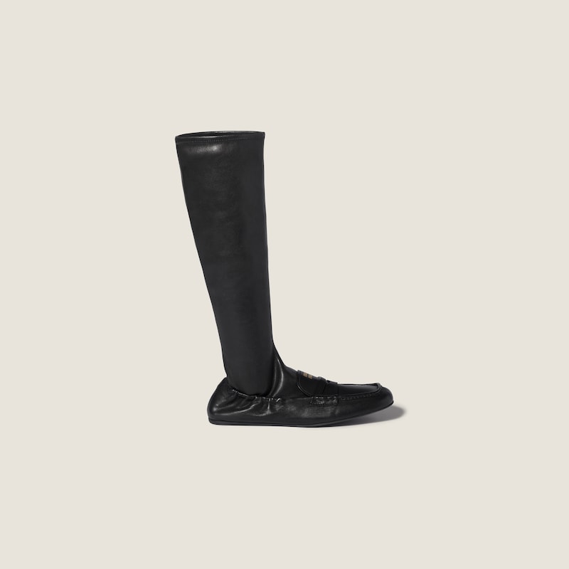 Ruches nappa leather boots