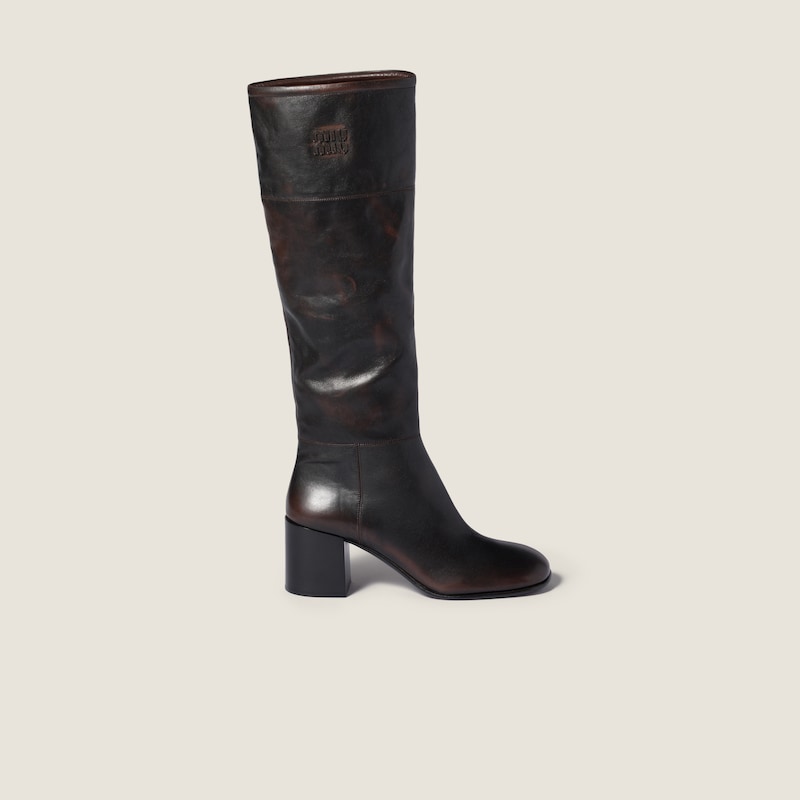 Leather boots