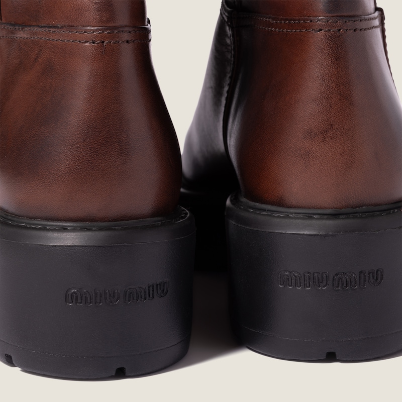 Leather boots