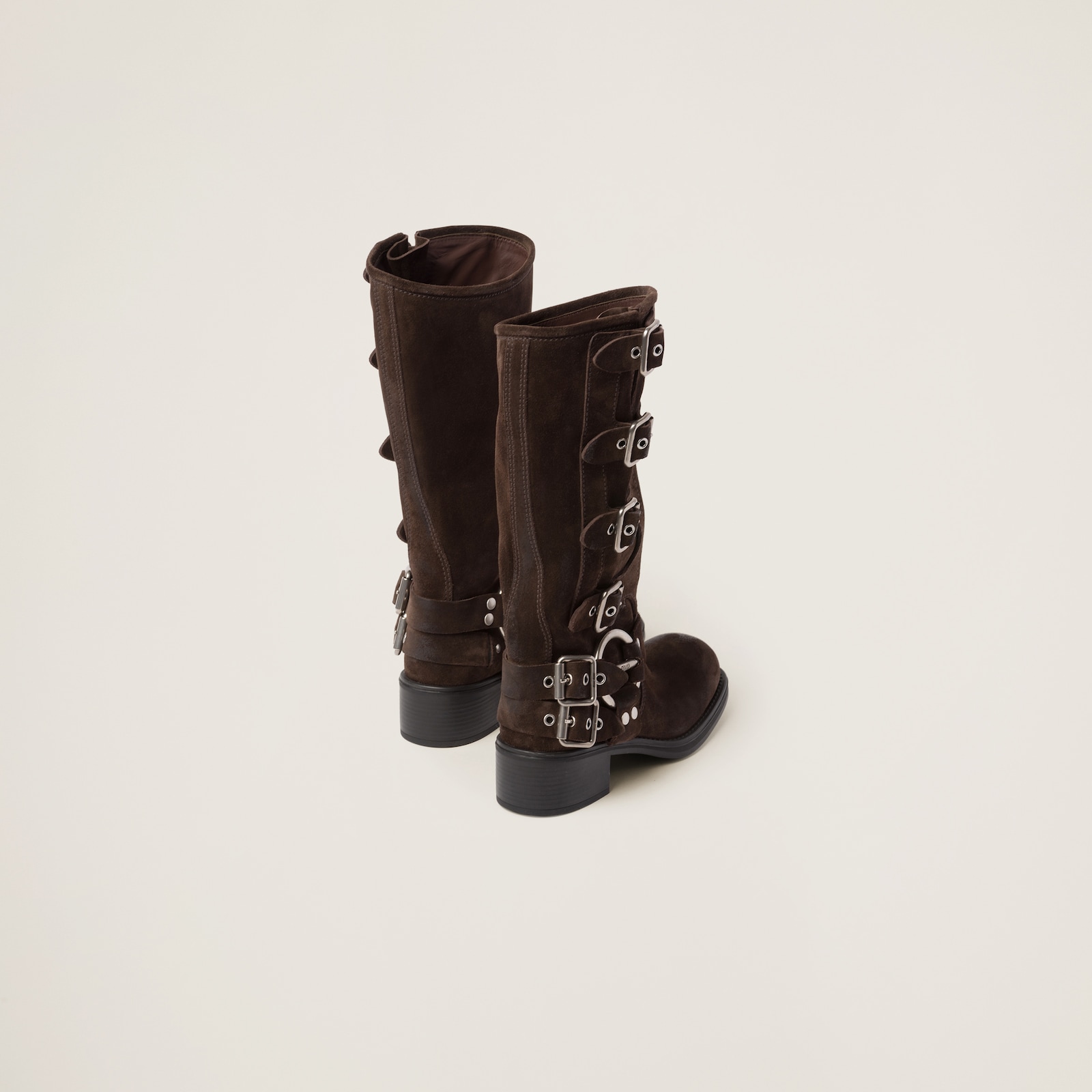 MIUMIU 26S CHUKKA BOOTS IN LIGHT BROWN SUEDE main image 0